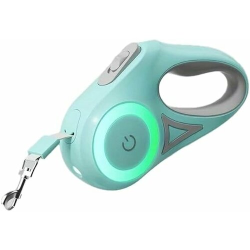 Автоматический выдвижной поводок для собак с фонариком и безопасными светодиодными лампами 3247₽