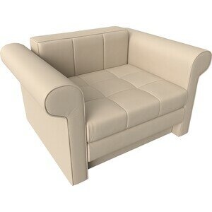 фото Кресло-кровать АртМебель Берли экокожа бежевый