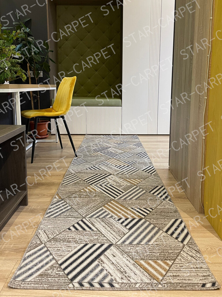 Ковровая дорожка Star Carpet MTRSK 80х400 см с противоскользящей основой — фото 1