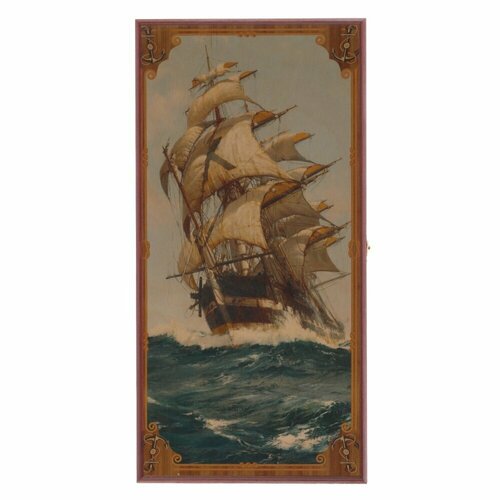 Игра настольная 2 в 1 шашки нарды Морские L40 W20 H4 см 2139₽