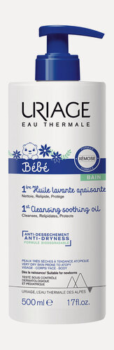 Изображение товара URIAGE Bebe 1 Ere Детское масло для тела очищаюшее успокаивающее, 500 мл