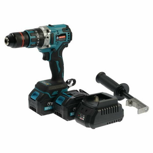 Дрель-шуруповерт BIYOTI BYT-CED05 бесщеточная ударная 20 В 2х4 Ач 90 Нм кейс 13202₽