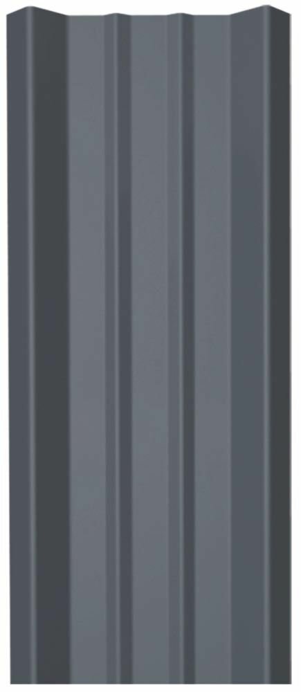 Штакетник М-образный графит (15м)