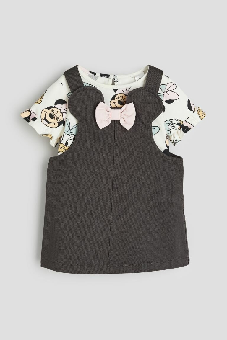 Комплект одежды H&M, размер 68, серый/белый