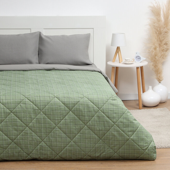 фото Покрывало LoveLife 1,5сп Gray cage 150*210±5см, новосатин, 100%п/э