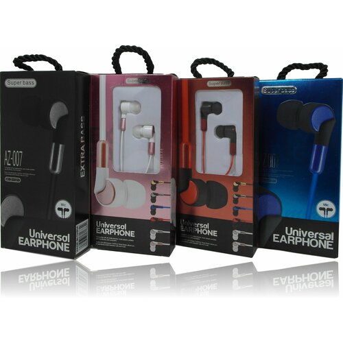 Наушники AZ-007 с микрофоном Красные 324₽