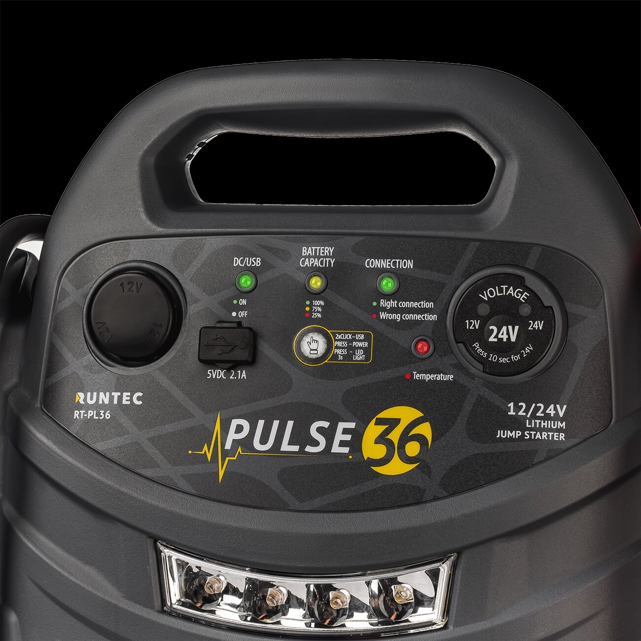 RUNTEC RT-PL36 Пусковое устройство Pulse 36 12/24 В, 2400/1200 A