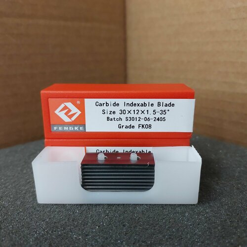Комплект Нож сменный твердосплавный для фрез 30х12х1,5 заточка 35 гр. Z2 сплав FK08 ( CERATIZIT KCR08) 10 шт