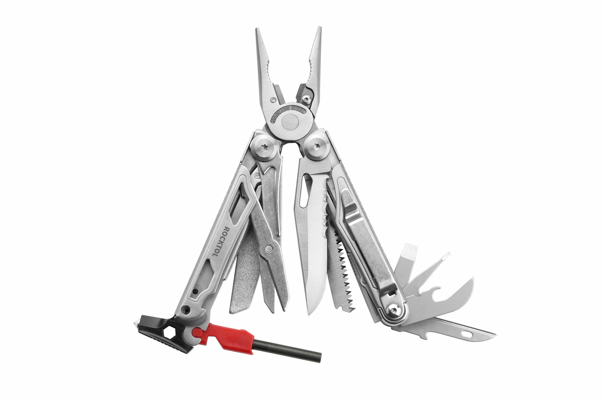 Мультитул ROCKTOL SK04 (SK04) с набором бит и нейлоновым чехлом