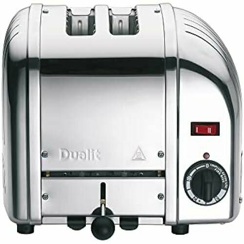 Тостер Dualit Classic Vario на 2 ломтика - Тостер из нержавеющей стали Сделано вручную из GBR - Уникальные элементы ProHeat - Выбор энергосберегающего слота, размораживание, механический таймер - Тостер на 2 ломтика из нержавеющей стали