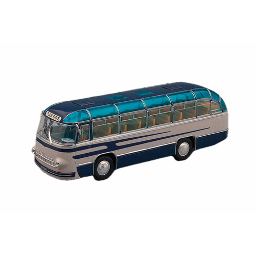 Лаз 695 пригородный (1956), синий / серый