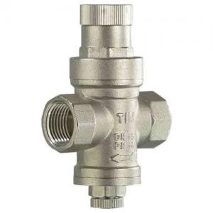 Редуктор давления поршневой 1/2 (1- 6 бар) под манометр 1/4 TIM