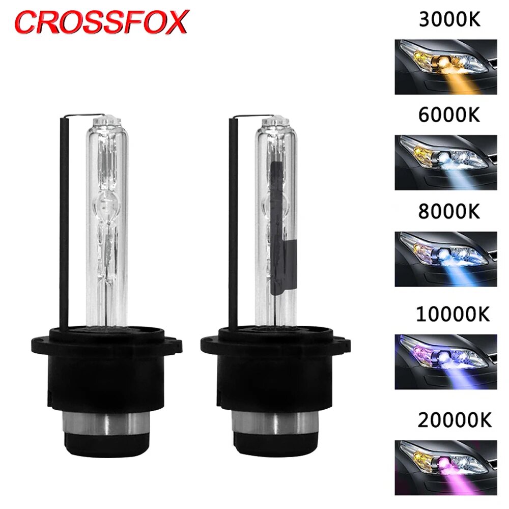Конверсионный комплект для автомобильных фар CROSSFOX 2x 35W D2S Xenon D2R HID