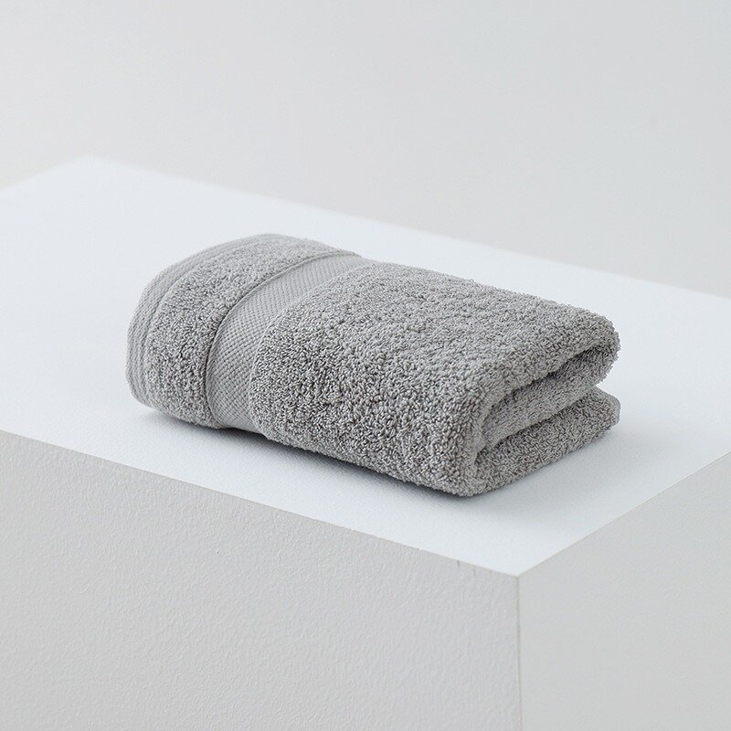 фото Полотенце Puxi, хлопок класса А, банное, 34x72 см, светло-серое