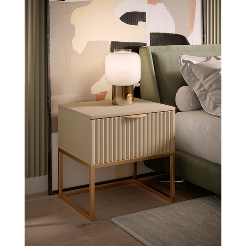 Тумба прикроватная Maxform на ножках, 50х40х50, с ящиками, с доводчиком