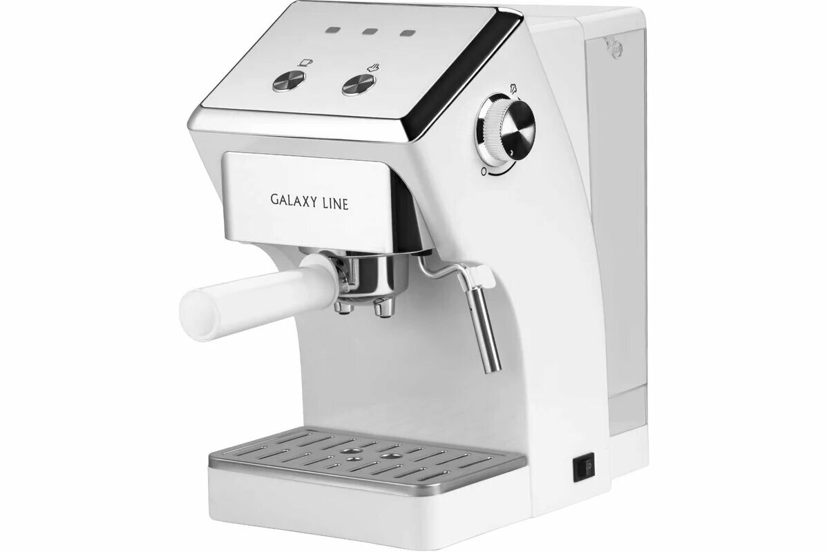 Кофеварка GALAXY LINE GL 0756 рожковая белый [гл0756лбел]