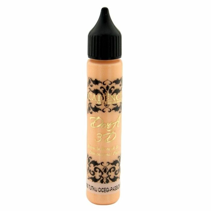 Краска акриловая контурная Cadence Dora 3D Metallic Dimensional Paint, 25 ml. Passion Flower-5160