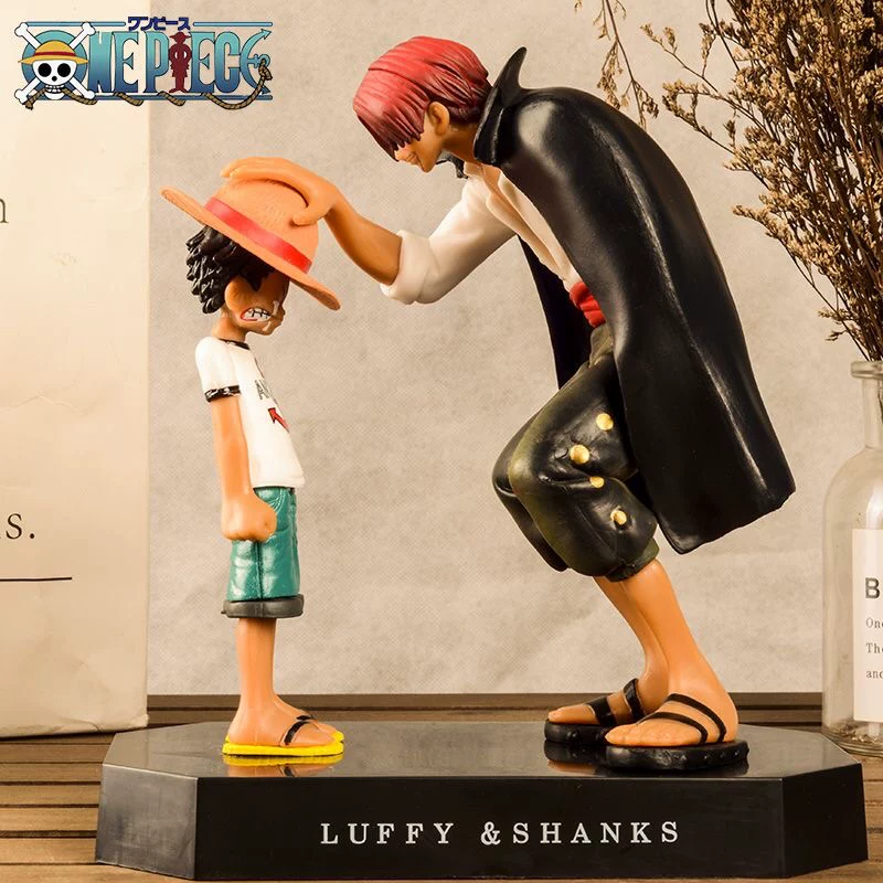 Шанкс и Луффи " Ван Пис One Piece " Коллекционная Аниме Фигурка 18 СМ