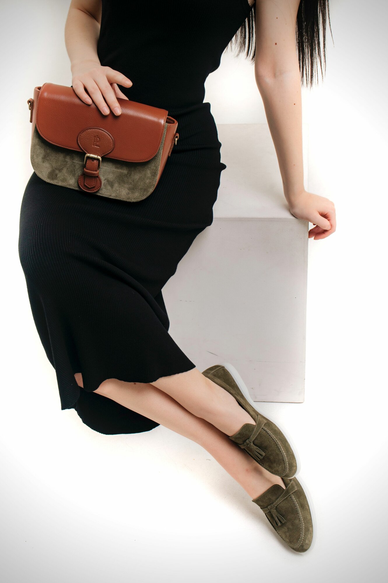 Мокасины PLATINUM WORLD, размер 36, темно-зеленый — фото 1