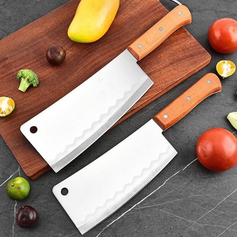Топорики кухонные, для разделки мяса, сталь, дерево, набор 2 шт.