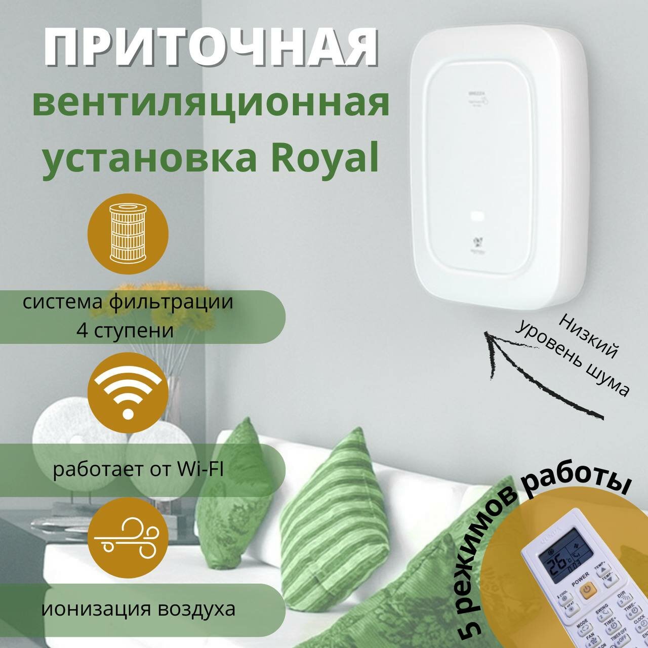 Приточно-очистительный комплекс BREZZA RCB 150 LUX