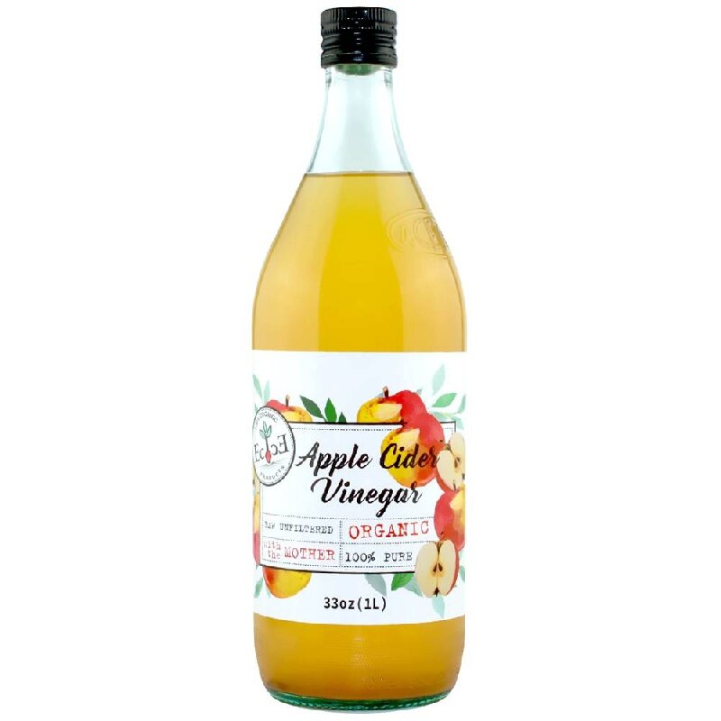 Уксус ECOCE яблочный ORGANIC нефильтрованный /стекло/ 1л