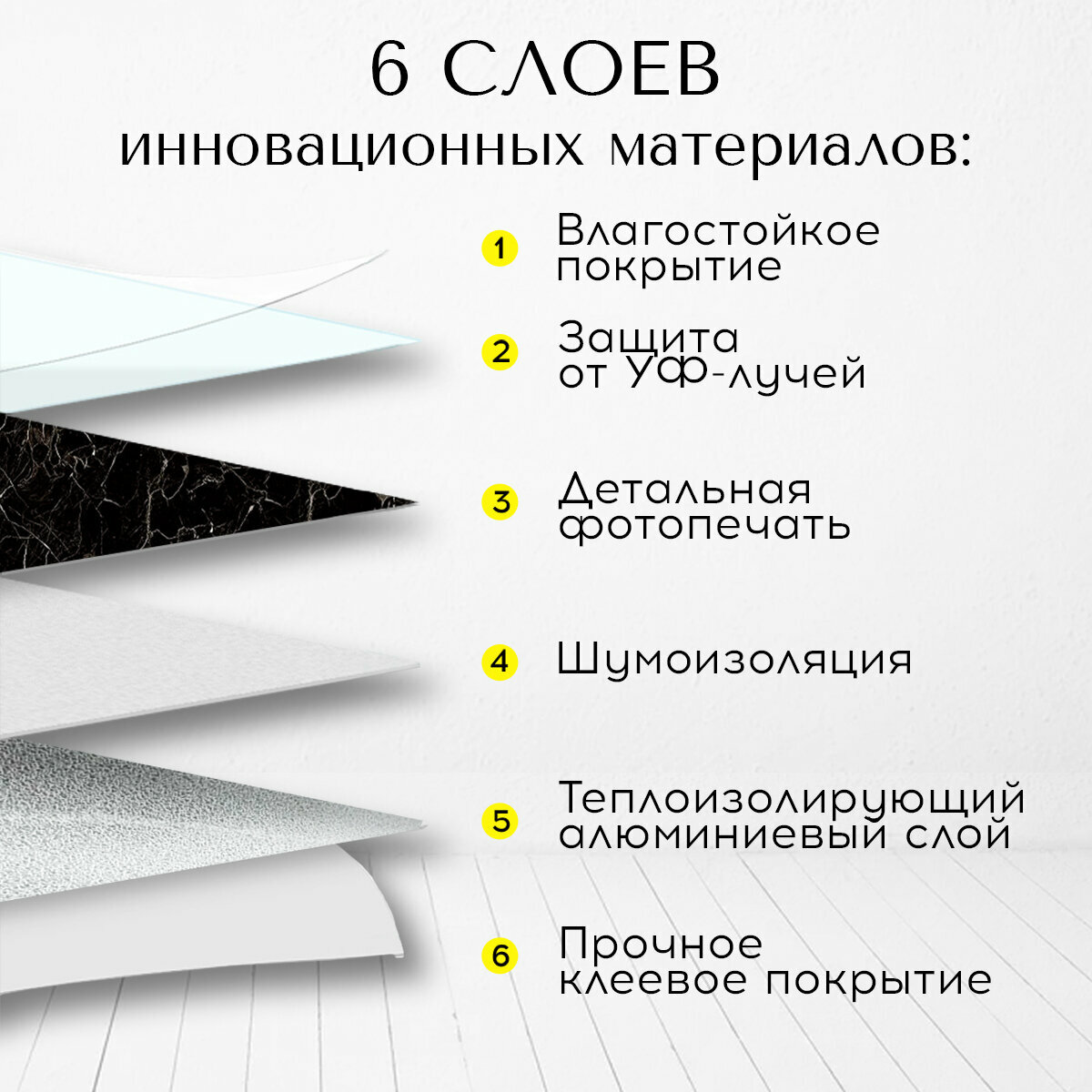 Стеновые панели Conflate самоклеющиеся, декоративные для стен 30*30 см, 20 шт, черный, коричневый — фото 1