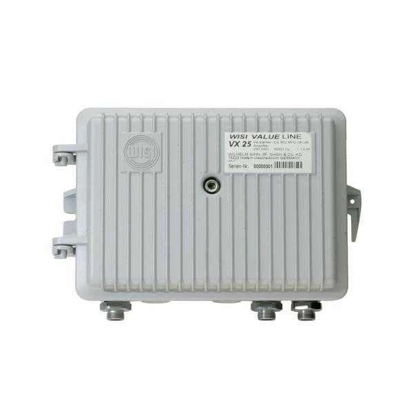 Усилитель магистральный LANS WISI VX-25, 36дБ, 108dBµV, 42 канала