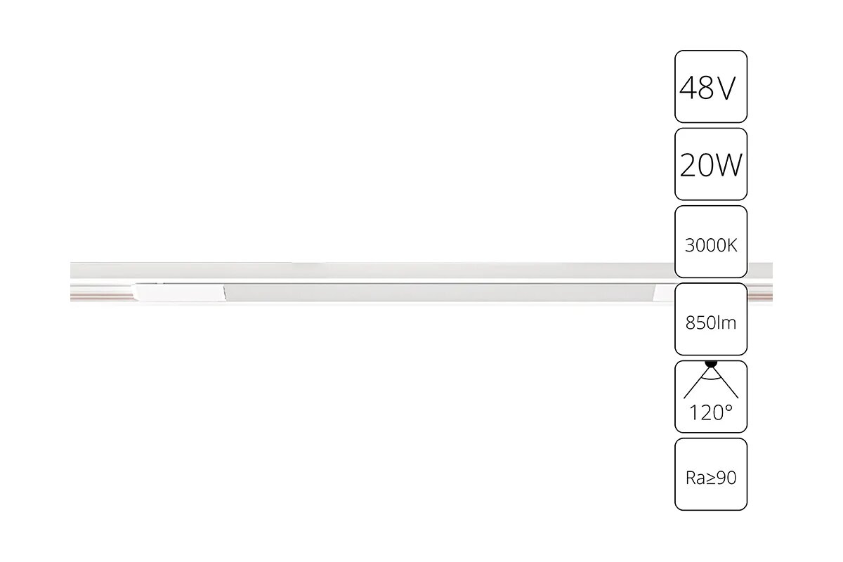 Магнитный трековый светильник ARTE LAMP optima A7284PL-1WH