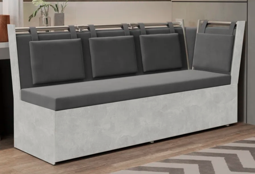Изображение товара Кухонный диван "Роденго" PRIME (со спальным местом) L=189 см, ящик для хранения, цвет Ателье светлый/Ловерс Серый