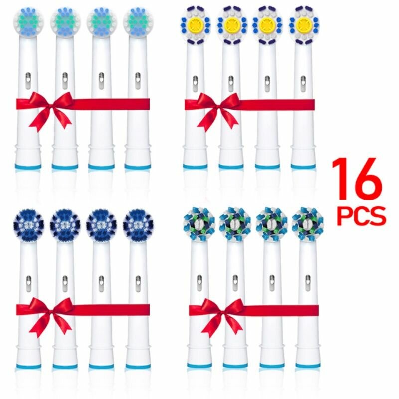 Насадки Для Электрической Зубной Щетки, Совместимые С Oral-b (Braun) 16 Шт,17-18-20-50A