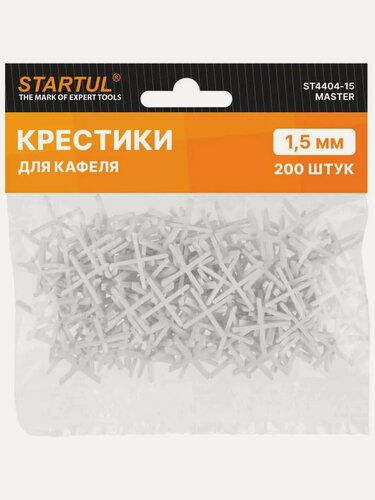 Изображение товара Крестики для плитки 1,5 мм 200 штук STARTUL MASTER (ST4404-15)