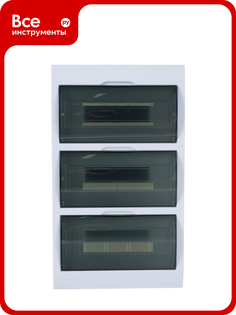 Бокс для наружной установки Lezard LUXRAY ЩРН-П-36 с прозрачной крышкой 36-и модульных устройств 731-2000-036