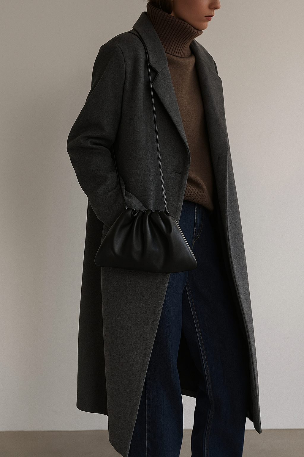 Сумка кросс-боди DAYUXINGZHANG, фактура гладкая, матовая, черный — фото 1