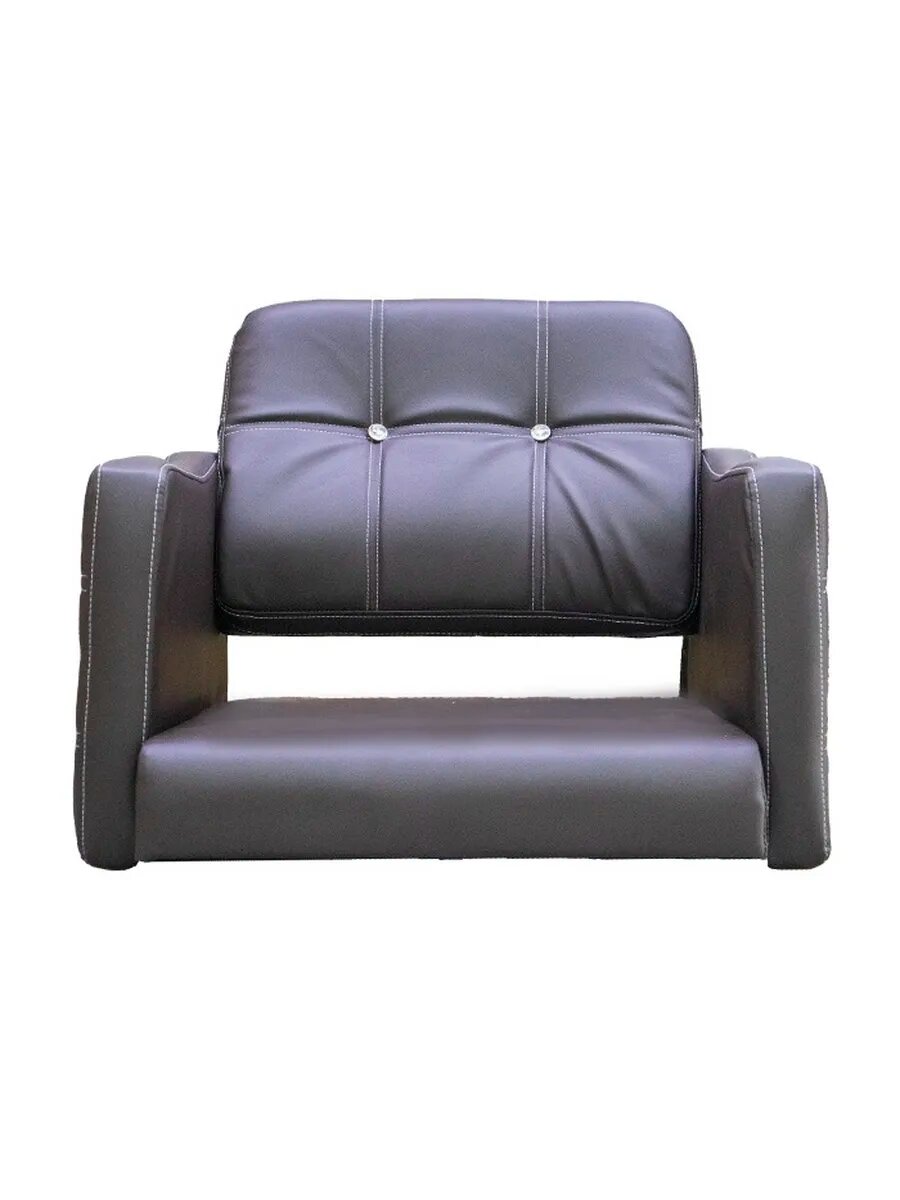 Кресло парикмахерское A-01КОР NEW под гидравлику коричневое — фото 1