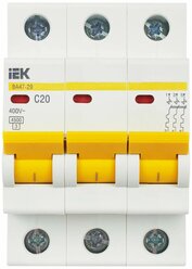Автоматический выключатель IEK ВА 47-29 3P (C) 4,5kA 20 А