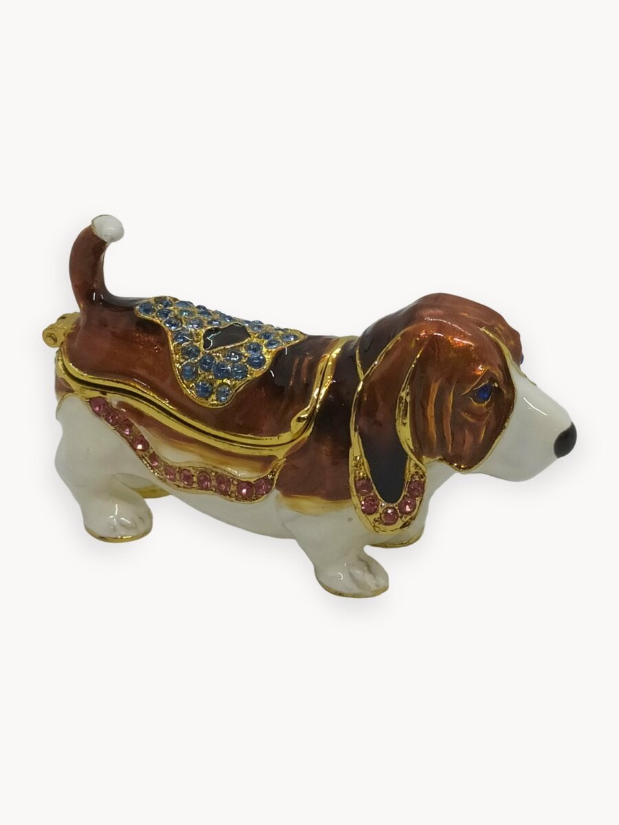 Шкатулка Фаберже "бассет малый"