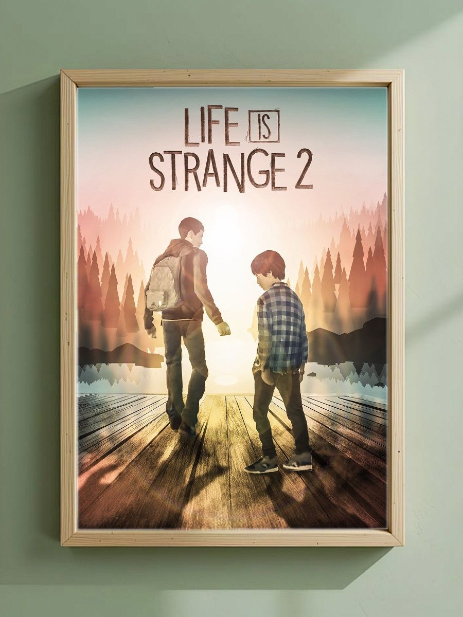 Постер, плакат на стену "Шон и Дэниел - Life is Strange 2" 42 см х 29,7 см (А3), Без Рамы