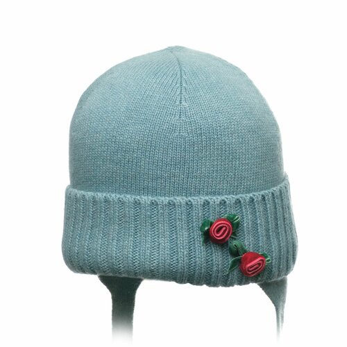 фото Шапка бини андерсен, размер 48-50, бирюзовый
