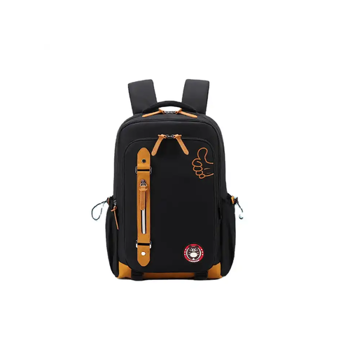 Рюкзак повседневный школьный PICANO черно-оранжевый влагозащитный, 45х32х19.5 см, 900 грамм