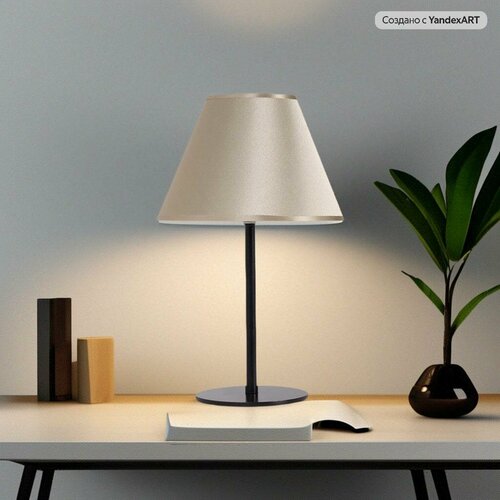 Светильник настольный с абажуром