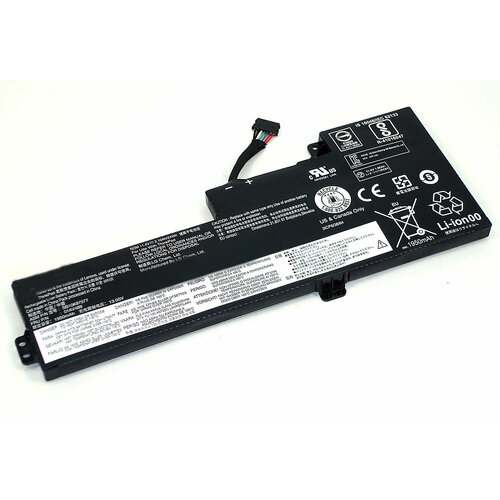 Аккумулятор для ноутбука Lenovo ThinkPad T470 T570 (01AV489) 24Wh аккумуляторная батарея pitatel bt 1971 для ноутбуков lenovo thinkpad t470 t480 a285 a485 01av420 01av421 01av489 2050мач