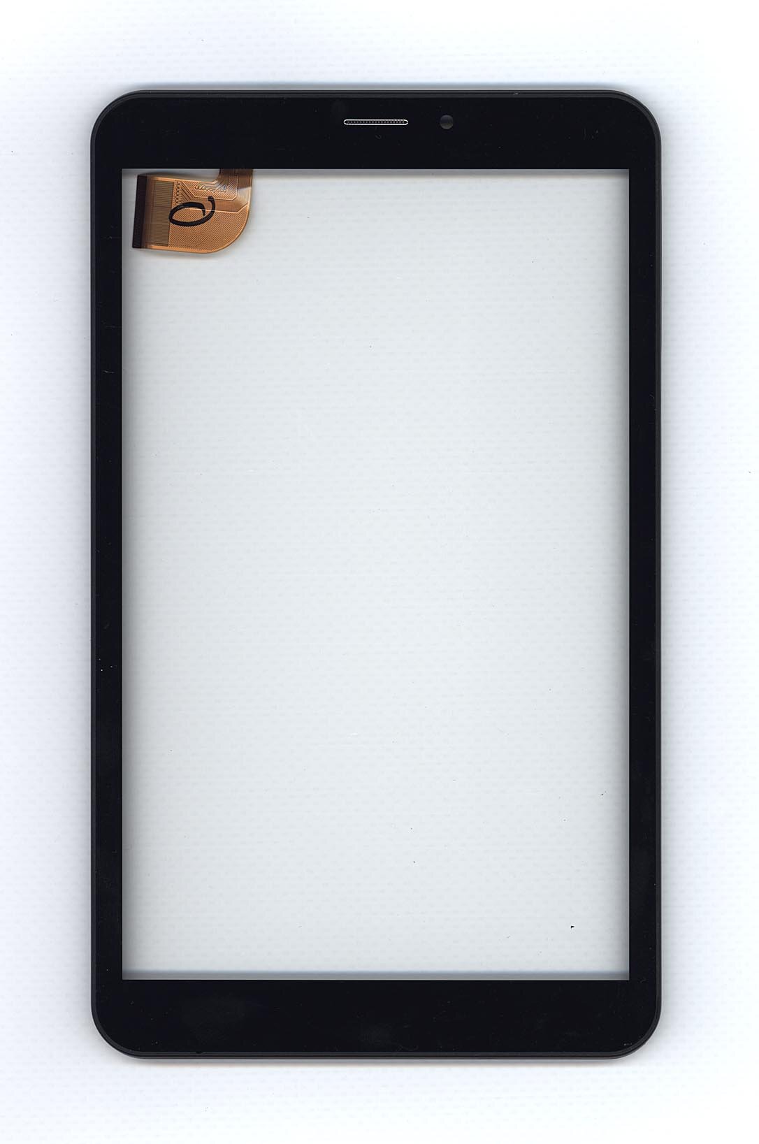 Сенсорное стекло (тачскрин) для Irbis TZ85 черное с рамкой