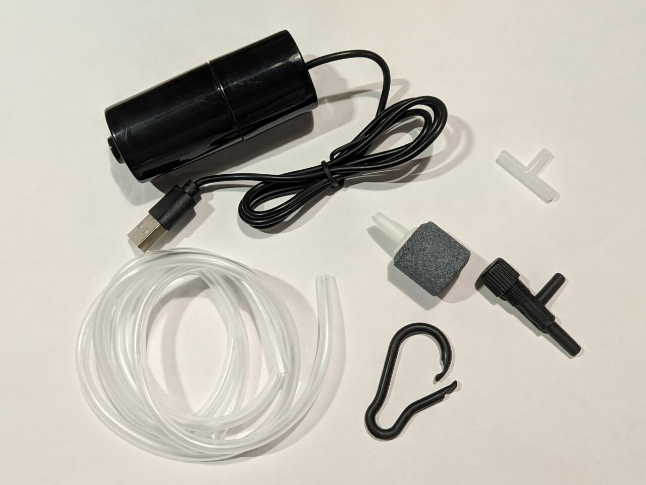 фото USB компрессор для аквариума (дополнен возможностью регулировки воздушного потока)