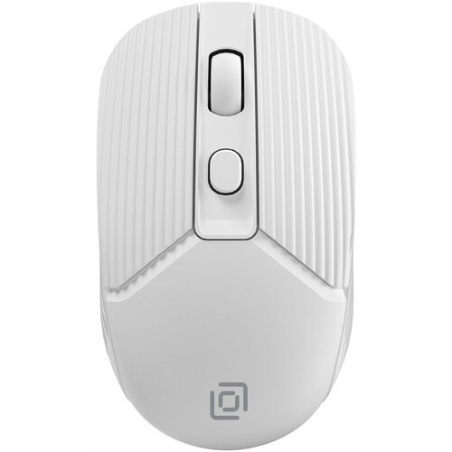 Мышь Оклик 509MW white белый оптическая (1600dpi) беспроводная USB (4but) клавиатура мышь оклик 270m клавчерный мышьчерный usb беспроводная
