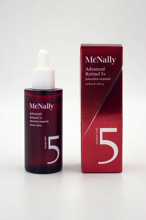 MCNALLY - Сыворотка для лица с ретинолом и бакучиолом ADVANCED RETINOL 5+BAKUCHIOL AMPOULE, 50 МЛ