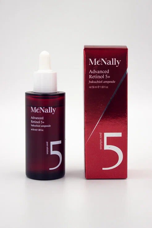 MCNALLY - Сыворотка для лица с ретинолом и бакучиолом ADVANCED RETINOL 5+BAKUCHIOL AMPOULE, 50 МЛ