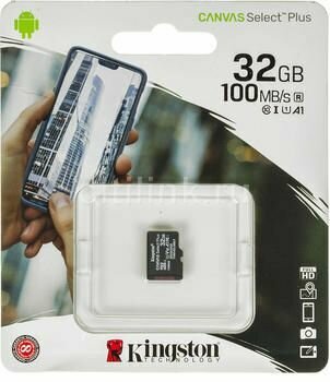 Карта памяти microSDHC UHS-I U1 Kingston Canvas Select Plus 32 ГБ
