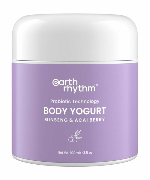 Крем-йогурт для тела с женьшенем и ягодами асаи / Earth Rhythm Ginseng & Acai Berry Body Yogurt