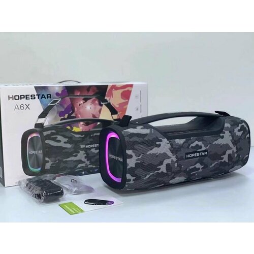 Колонка портативная HOPESTAR A6X хаки-серая 619900₽